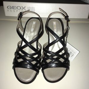 Geox Respira Rorie Slide Sandals 3” Wedge 7.5 NWT